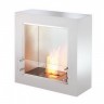 Биокамин Ecosmart Fire cube black/white satin