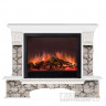 Каминокомплект Бостон Sharm 33 Карелия белый - Гленрич [Электрокамин Шарм 33 - Glenrich]
